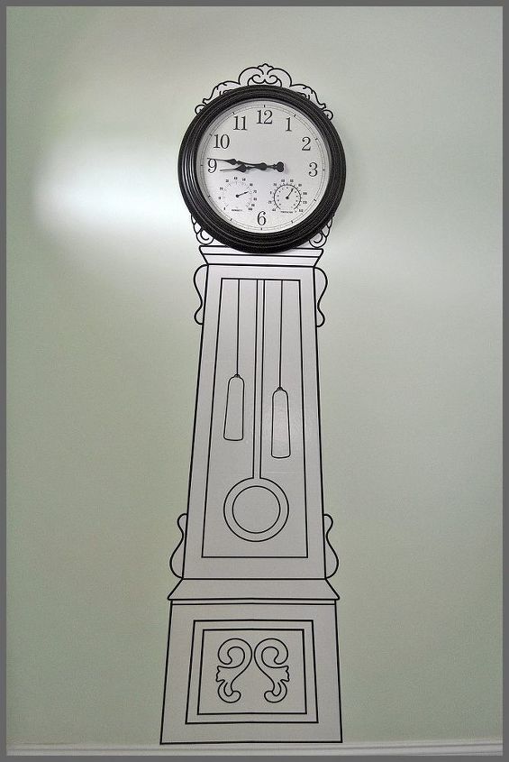 ikea painted clock, how to, wall decor