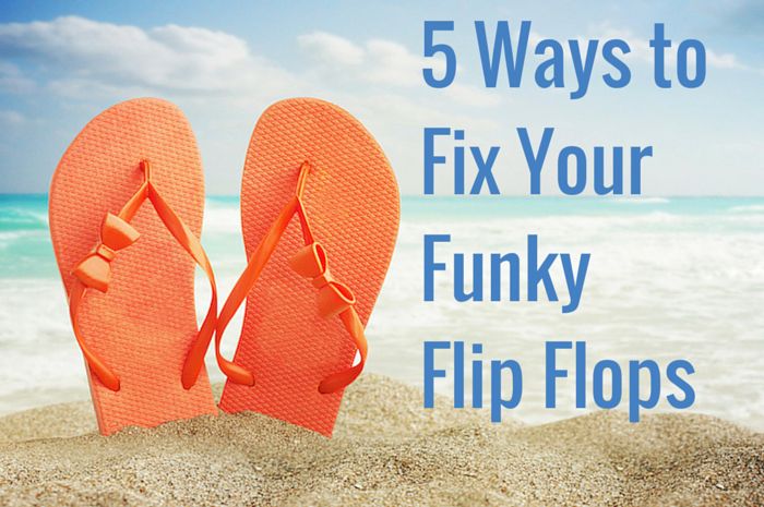 5 maneiras de consertar seus chinelos sujos