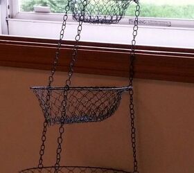 from repurposed hanging fruit basket to bicycle wall art, crafts, repurposing upcycling, wall decor