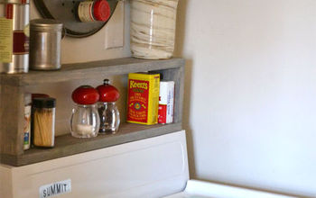 Extra Storage in a Small Kitchen: DIY Shelf Above the Stove