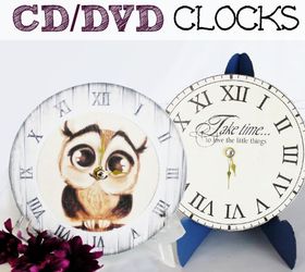 how to make small clocks from dvd cds, crafts, decoupage, how to, repurposing upcycling