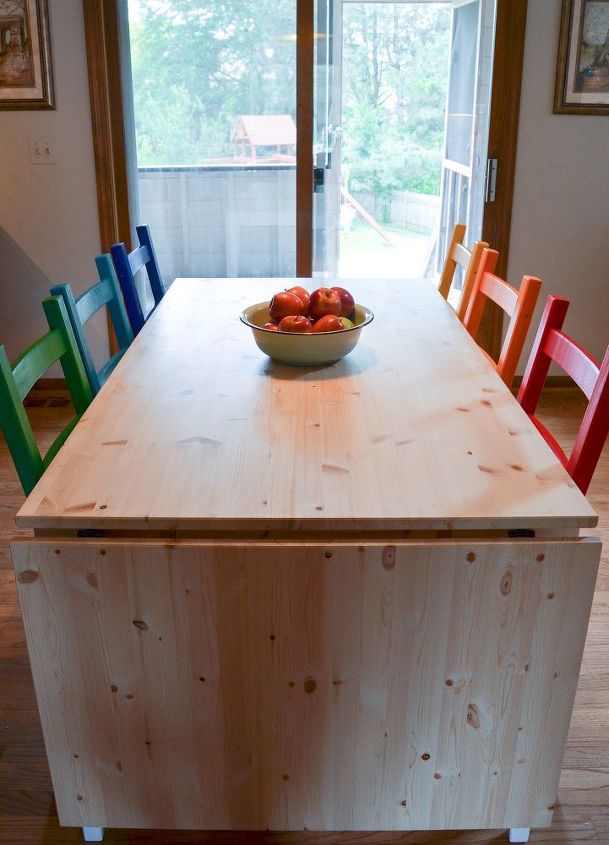 Rainbow Painted Kitchen Set Hometalk Rainbow Painted Kitchen Set Design Furniture