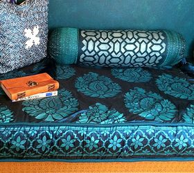 moroccan pillow decor with stencils and beads, crafts, how to, reupholster