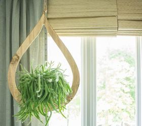 mid century modern diy hanging planter, container gardening, crafts, gardening, home decor, how to