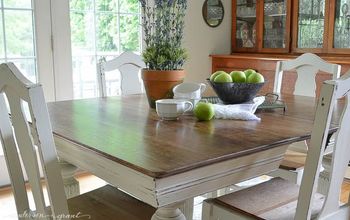 Chalk Paint Grandma's Antique Dining Table and Chairs