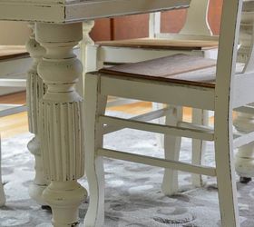 chalk paint grandma s antique dining table and chairs, chalk paint, painted furniture, repurposing upcycling