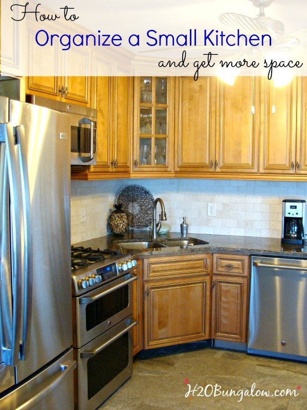 how to organize a small kitchen and get more space, kitchen design, organizing