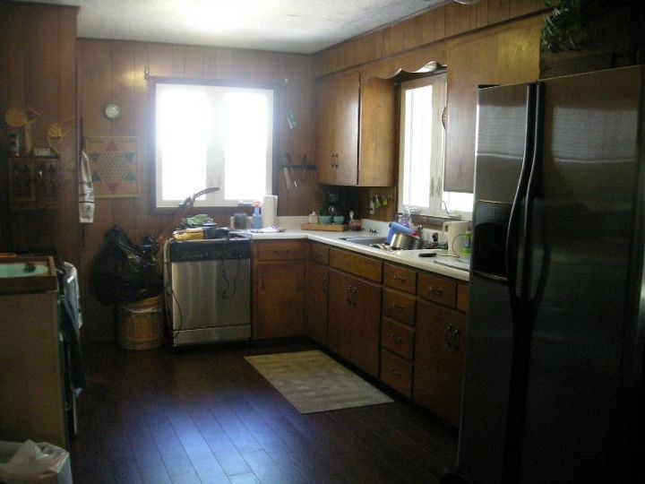 q color ideas for cabinets and panelling, kitchen cabinets, kitchen design, paint colors, painting, Before installing new countertops and sink