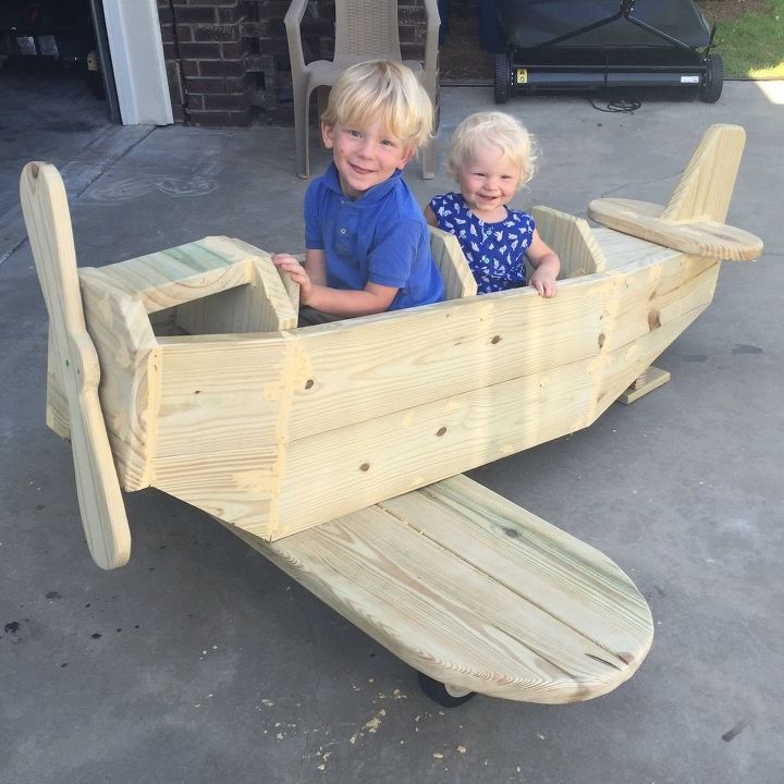 diy airplane play structure, diy, how to, outdoor living, woodworking projects