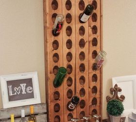 diy wine riddling rack, how to, storage ideas, wall decor
