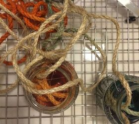 tie dyed rope wreath, crafts, how to, repurposing upcycling, wreaths