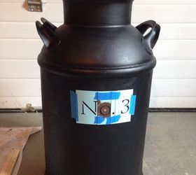 repurposed milk can to house number, crafts, curb appeal, repurposing upcycling