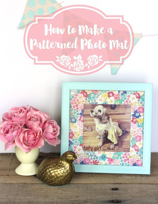 how to make plain photo mats pop with pattern, crafts, how to