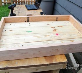 diy industrial cart coffee table, diy, how to, painted furniture, woodworking projects