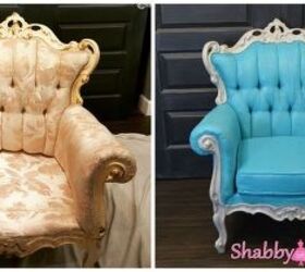 upcycled and painted chair or sofa, painted furniture, repurposing upcycling, shabby chic, reupholster
