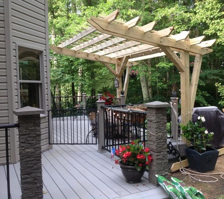 How to build a pergola on a deck â