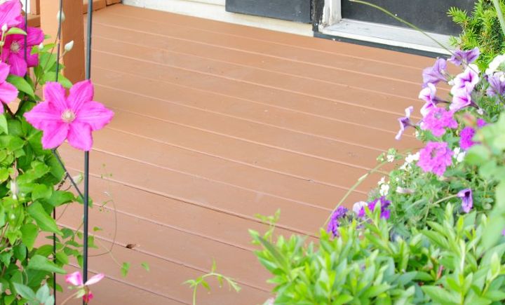 painted deck, decks, outdoor living, painting, porches