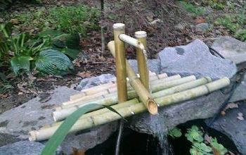 DIY Clacking Bamboo Water Feature