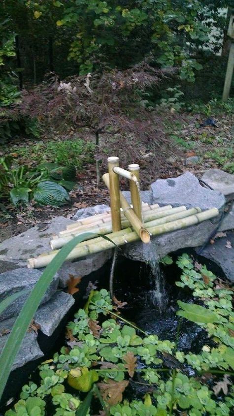 diy clacking bamboo water feature