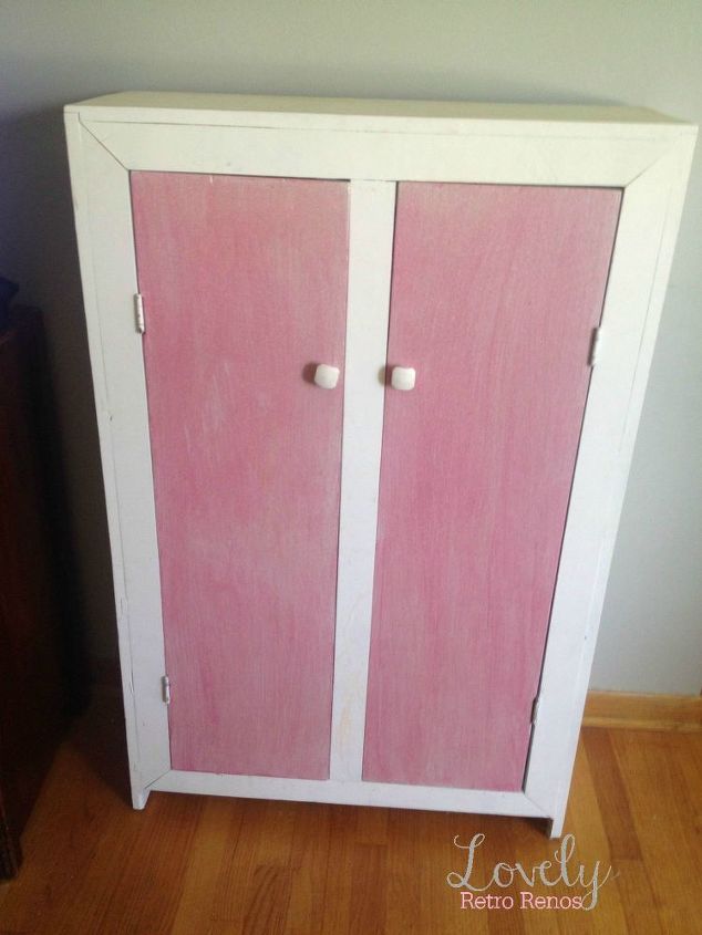 retro floral painted cabinet, painted furniture