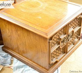 moroccan and maroon table makeover, painted furniture, repurposing upcycling