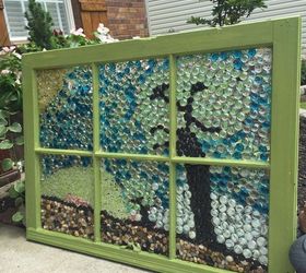 How to Make a Marble Mosaic on an Old Window Frame!