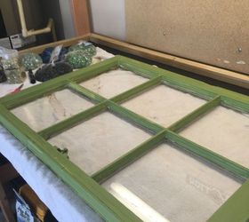 how to make a marble mosaic on an old window frame