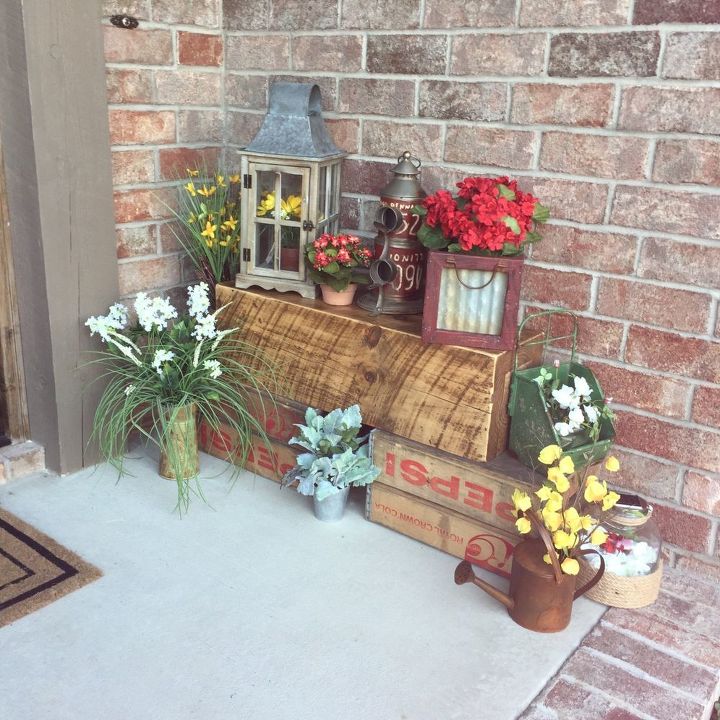 unique porch decor, outdoor living, porches, repurposing upcycling, Welcome