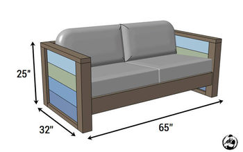  DIY um sofá ao ar livre com tábuas
