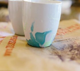 diy watercolor coffee cups, crafts, how to, repurposing upcycling