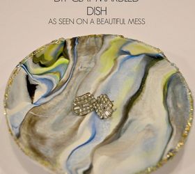 diy marbled clay dish, crafts, how to
