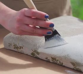 how to paint a fabric chair upholstered furniture painting tutorial, how to, painted furniture, reupholster, Step 4 Add a second coat if needed