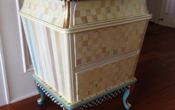 Making A Chest Look Like Mackenzie-Child's Furniture