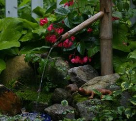 DIY  in-Ground Bamboo Fountain