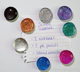 sparkling marble magnets using nail poish, crafts, how to, repurposing upcycling