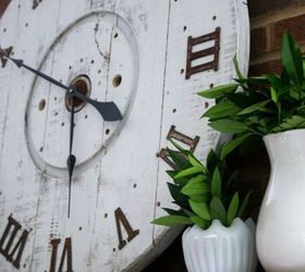 diy spool clock, crafts, diy, how to, repurposing upcycling, woodworking projects