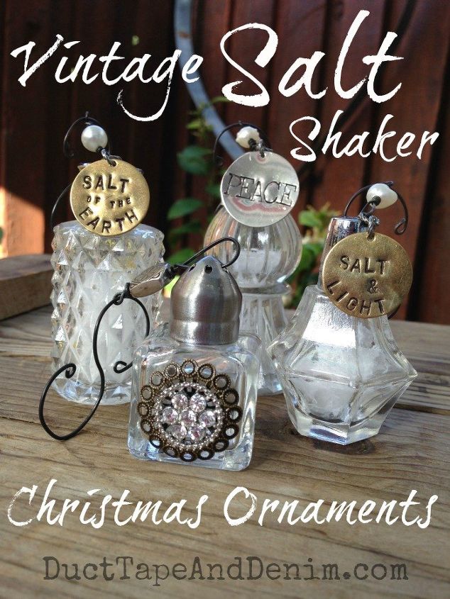 vintage salt shaker christmas ornaments, christmas decorations, repurposing upcycling, seasonal holiday decor