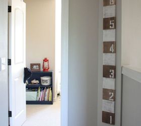 diy striped growth chart, crafts, how to, wall decor, woodworking projects