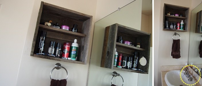 diy rustic wooden shelf, bathroom ideas, how to, shelving ideas, storage ideas, woodworking projects