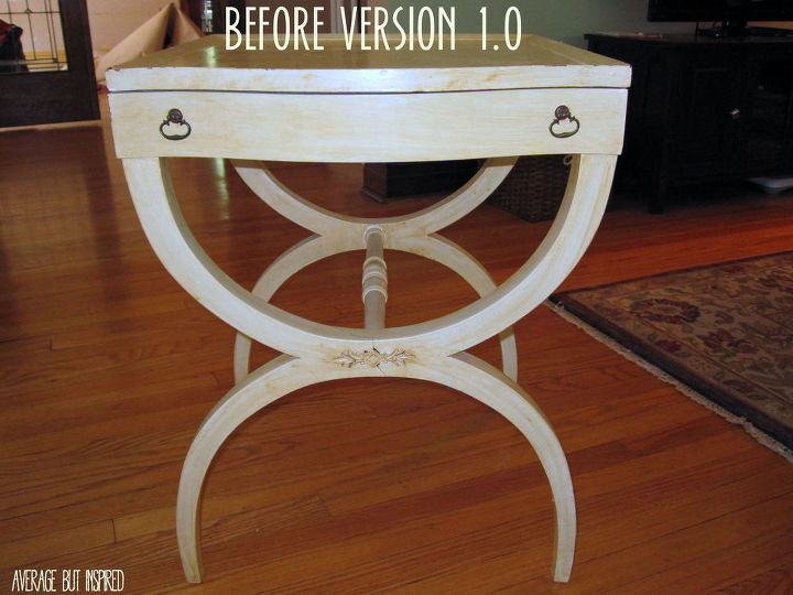 side table makeover, chalk paint, painted furniture