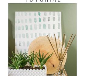 diy 5 minute brushstroke art, crafts, how to, wall decor