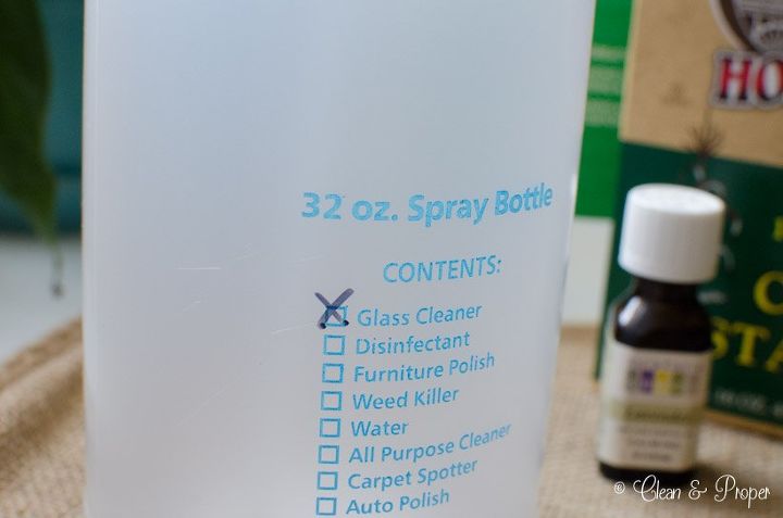 homemade green glass cleaner, cleaning tips, go green