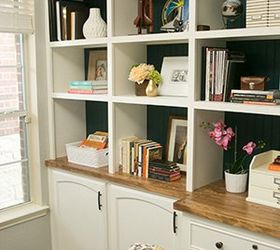 diy office built ins, diy, home office, how to, shelving ideas, woodworking projects