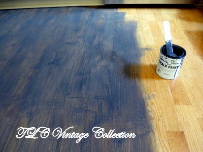 how to chalk paint wood laminate floor, chalk paint, flooring, how to, painting, A wash of Graphite over the floor