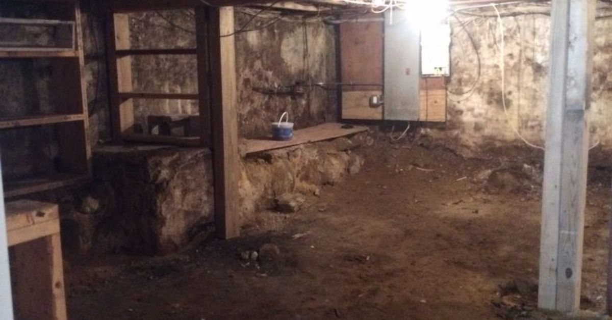 How To Transform A Damp Dark Basement With A Dirt Floor