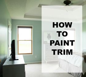 how to paint trim white, how to, painting