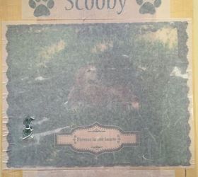diy pet memorial photo bench, decoupage, diy, how to, outdoor furniture, woodworking projects, Remove towel once image is visible