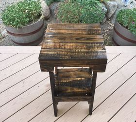 diy pallet end table, diy, how to, pallet, repurposing upcycling, woodworking projects, Finished table