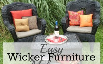 Easy Wicker Furniture Makeover