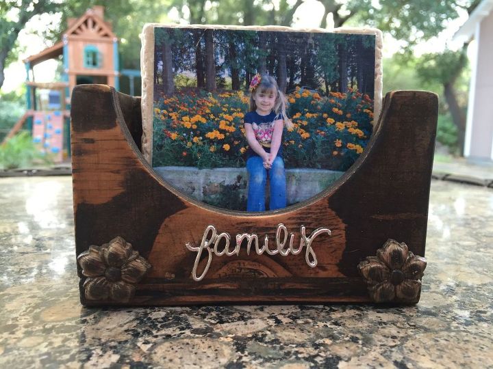 diy photo coasters and wood storage and display box, crafts, decoupage, how to, woodworking projects, DIY Photo Coasters and Display Box